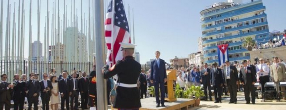 U.S. Flag Rises Again at Embassy in Cuba Image